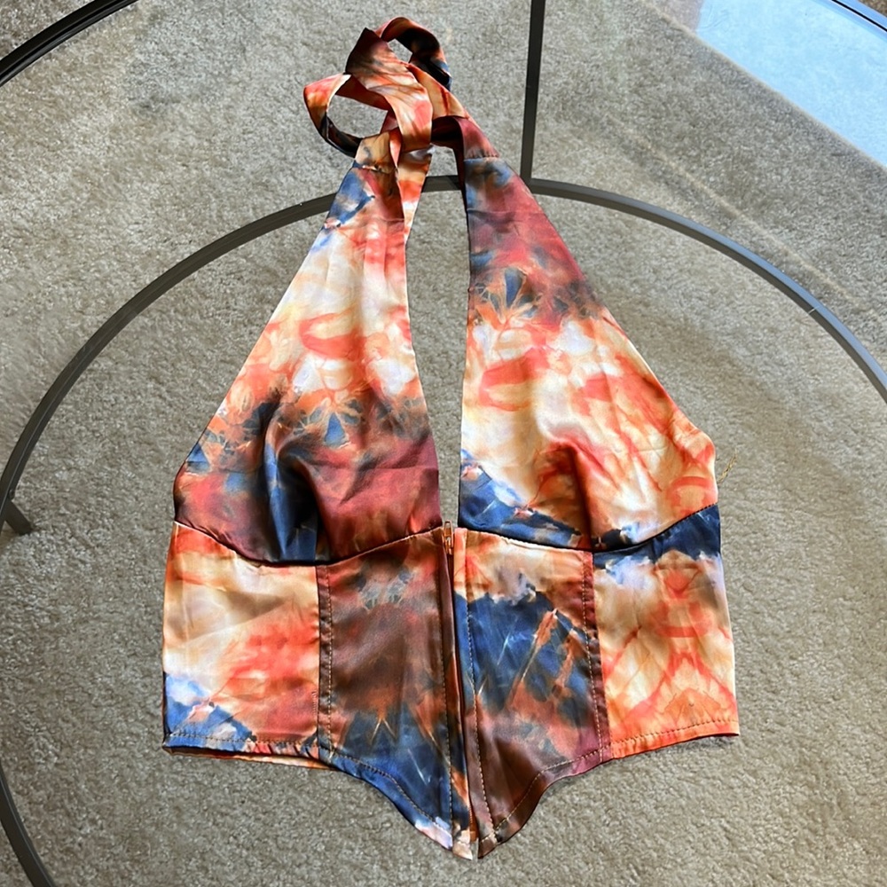 Satin Crop Top S